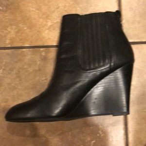 Sam Edelman Gillian Black Leather ankle boots